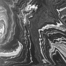 Load image into Gallery viewer, “Storm” Black &amp; White 12x12 Painting

