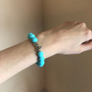 Blue Clay Anchor Bracelet