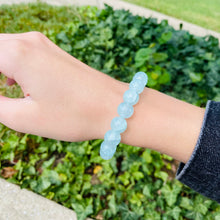 Load image into Gallery viewer, Light Blue Chunky Glass Bracelet
