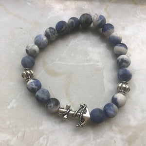Sodalite Anchor Bracelet