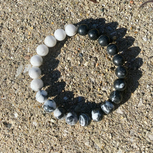 Zebra Stone Ombré Bracelet