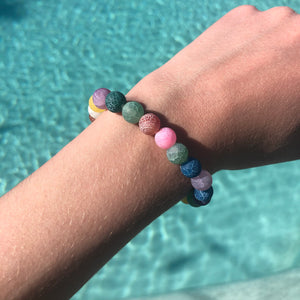 Matte Rainbow Agate Bracelet