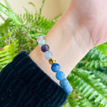 Load image into Gallery viewer, Blue Aventurine &amp; Fluorite Bracelet
