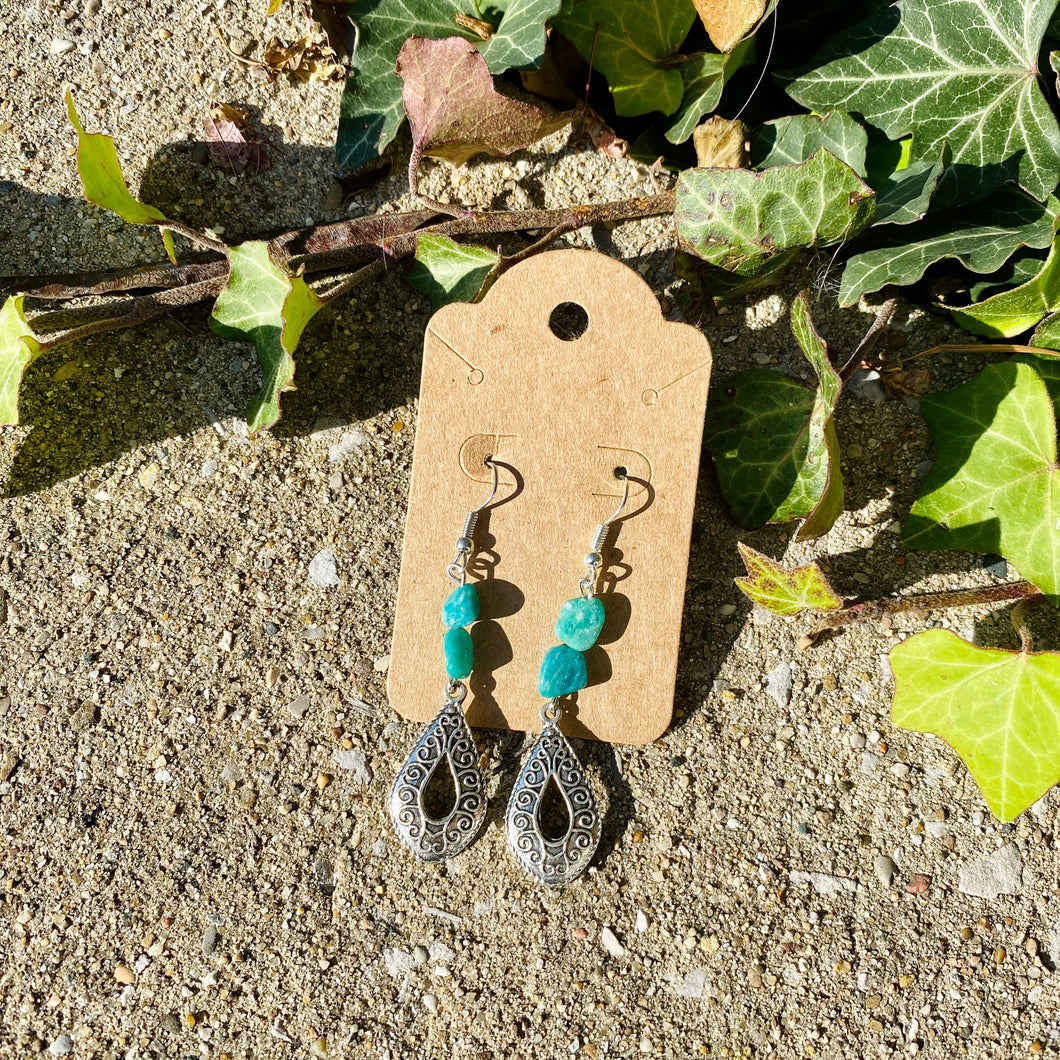 Amazonite Drop Earrings