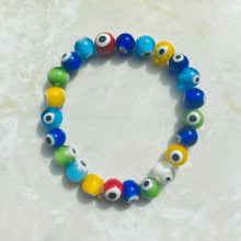Load image into Gallery viewer, Multi-Colored Evil Eye Protection Bracelet
