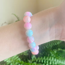 Load image into Gallery viewer, Blue &amp; Pink Bead Bracelet
