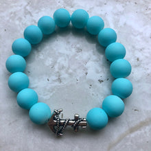 Load image into Gallery viewer, Blue Clay Anchor Bracelet
