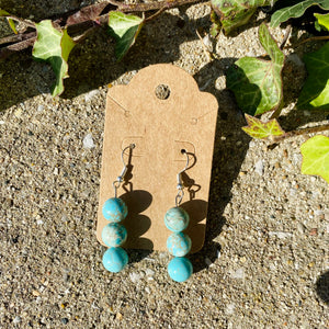 Blue Howlite Earrings