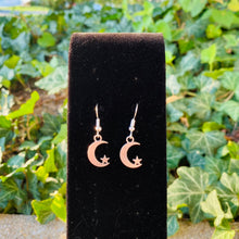 Load image into Gallery viewer, Moon + Star Charm Earrings
