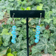 Load image into Gallery viewer, Blue Skull Earrings
