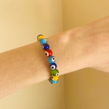 Load image into Gallery viewer, Multi-Colored Evil Eye Protection Bracelet
