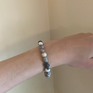 Pink Zebra Stone Bracelet