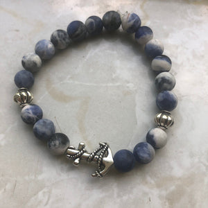 Sodalite Anchor Bracelet