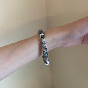 Pink Zebra Stone Bracelet