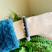 Load image into Gallery viewer, Kiwi Jasper, Howlite, Lava Stone Bracelet
