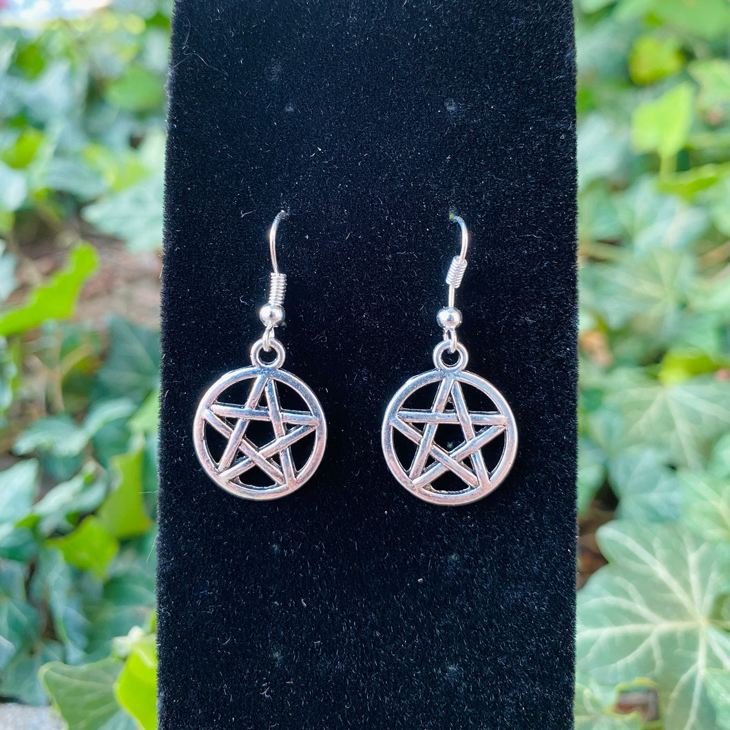 Pentagram Charm Earrings
