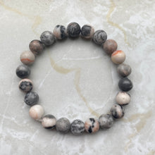 Load image into Gallery viewer, Pink Zebra Stone Bracelet
