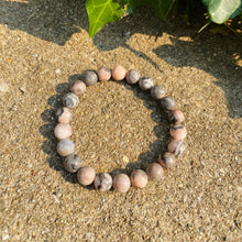 Load image into Gallery viewer, Pink Zebra Stone Bracelet