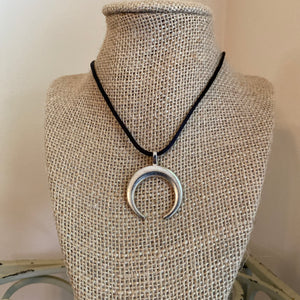 Crescent Horn Moon Necklace