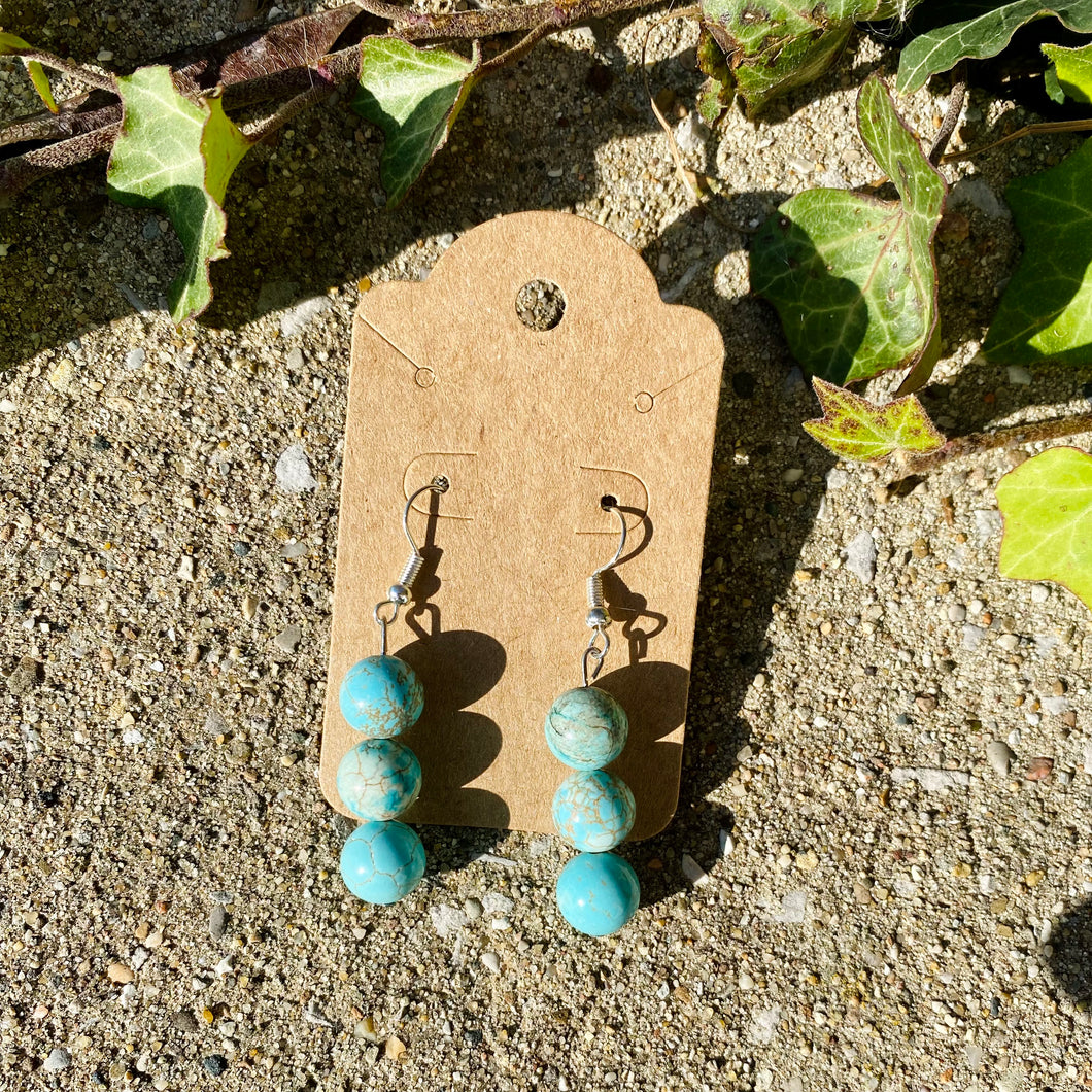 Blue Howlite Earrings