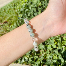 Load image into Gallery viewer, Kiwi Jasper & Clear Quartz Peace Bracelet