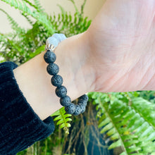 Load image into Gallery viewer, Howlite & Lava Stone Bracelet