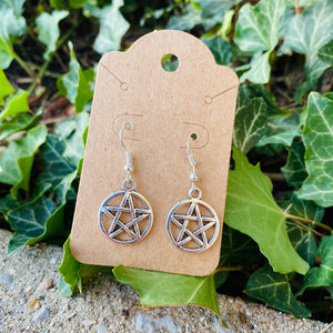 Pentagram Charm Earrings