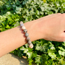 Load image into Gallery viewer, Pink Zebra Stone Bracelet