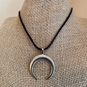 Crescent Horn Moon Necklace