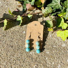 Load image into Gallery viewer, Blue Howlite Earrings
