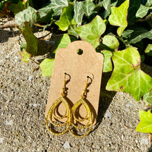 Load image into Gallery viewer, Gold Tear Drop Earrings
