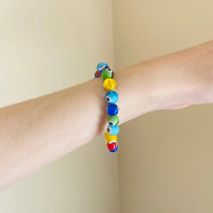 Multi-Colored Evil Eye Protection Bracelet