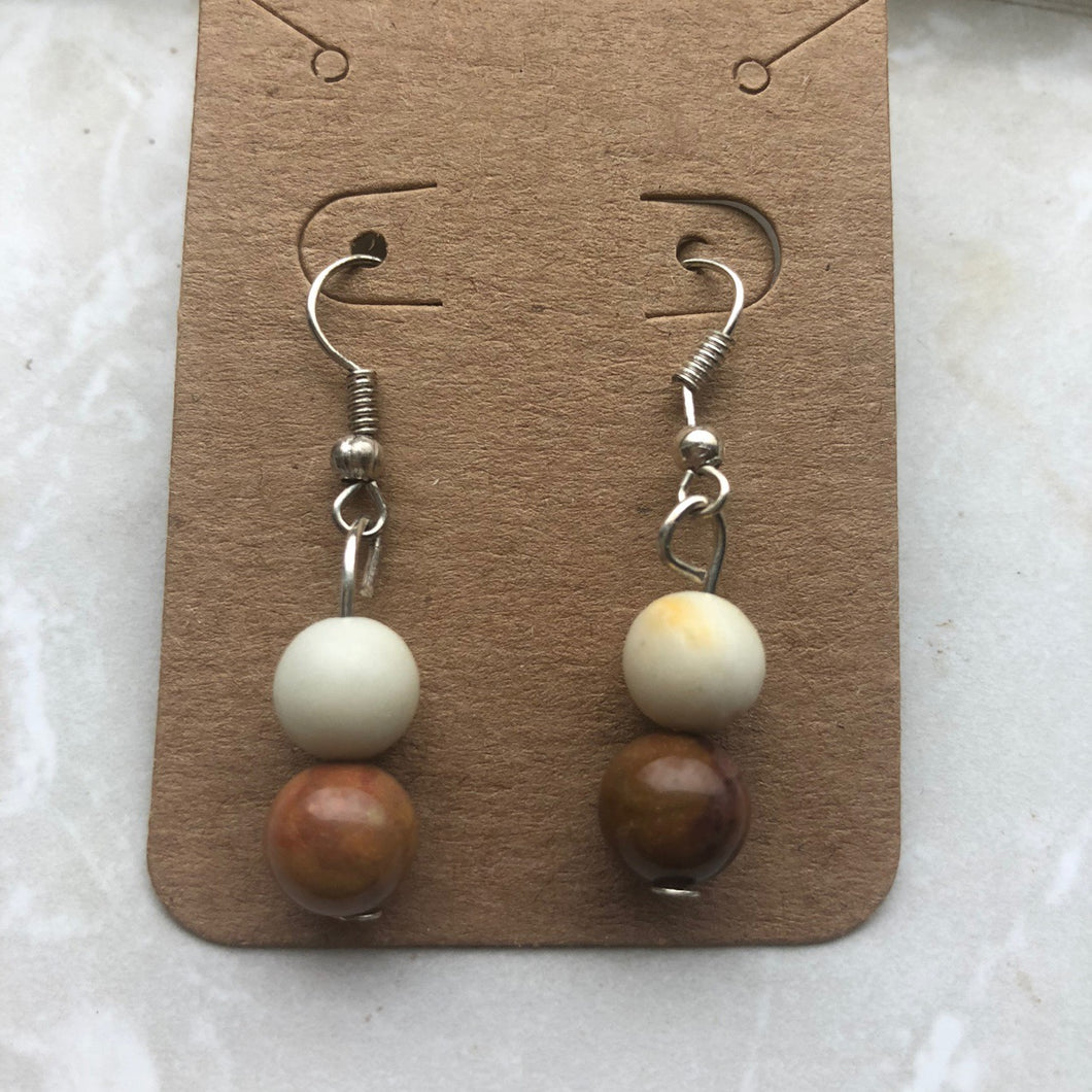 Amazonite & Ocean Jasper Earrings