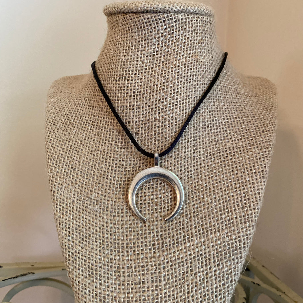 Crescent Horn Moon Necklace
