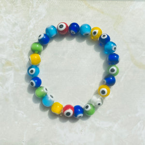 Multi-Colored Evil Eye Protection Bracelet