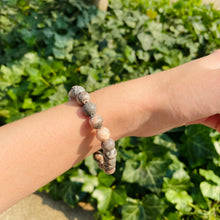 Load image into Gallery viewer, Pink Zebra Stone Bracelet