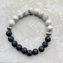 Load image into Gallery viewer, Howlite & Lava Stone Bracelet