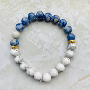 Howlite & Sodalite Bracelet